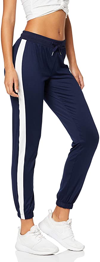 Amazon Brand - Aurique Women's Side Stripe Joggers