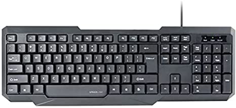 Speedlink SCRIPSI Keyboard - UK Layout (USB, Full-size, Plug-and-Play) black