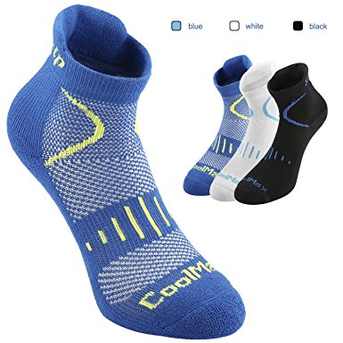 Fazitrip Unisex Socks, Women & Men Low cut Socks (3 Pairs), Breathable Anti-Microbial And Quick Dry Silver Coolmax Material Made Socks Ideal For Running, Cycling, Hiking