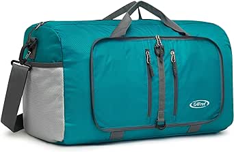 G4Free 40L 65L Foldable Duffel Bag Water Resistant Carry On Tote Bag Lightweight Packable Duffel Bag for Travel Overnight Weekender Bag for Men Women