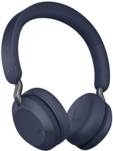 Jabra Elite 45h, Navy – On-Ear Wireless Headphones with Up to 50 Hours of Battery Life, Superior Sound with Advanced 40mm Speakers – Compact, Foldable & Lightweight Design