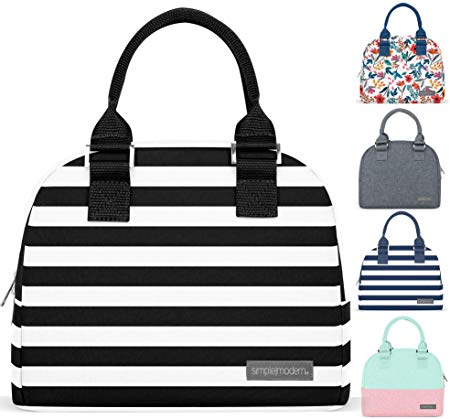 Simple Modern 5L Very Mia Lunch Bag for Women - Insulated Lunch Box Stripes: Tuxedo