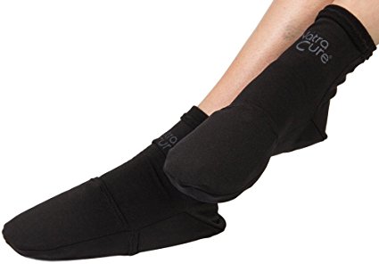 NatraCure Cold Therapy Socks - Gel Ice treatment for feet, heels, swelling, arch pain - (Size: Large)