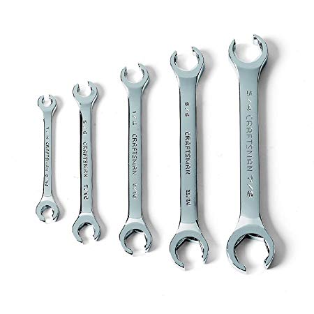 Craftsman Flare Nut Wrench Set SAE Polished, 5-pc 9-42012