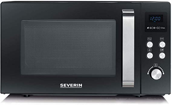 SEVERIN MW 7752 Microwave, Grill Function, Convection, metal, 900 W, 25 liters, Black