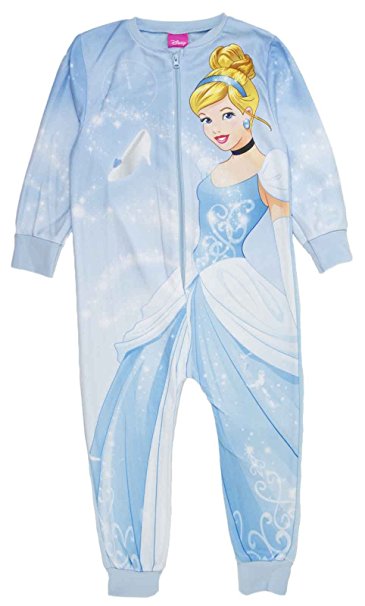 Kids Girls Fleece Character Onesie Pyjamas Pj's Size UK 1-8 Years