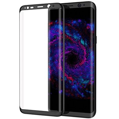 ZLMC Tempered Glass Anti-Scratch, Anti-Fingerprint and Anti-Water Mobile Phone screen protector is Suitable for Galaxy S8,Samsung S8 edge,Project Dream,SM-G9500,SM-G950U,SM-G（5.8 inch） (2 PACK)