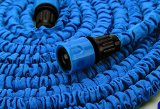 Expandable and Flexible Garden Hose 25 50 and 75 Foot Expanding or Collapsible Hose for Easy Home Storage Blue 25 Foot