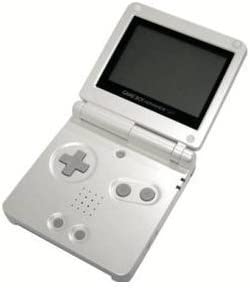 Game Boy Advance SP Pearl White