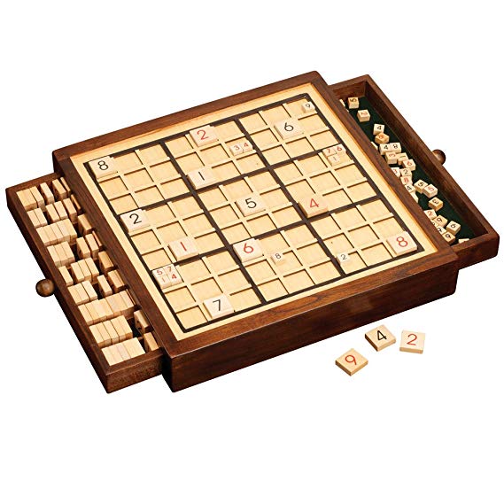 Bits and Pieces Deluxe Wooden Sudoku Board Game
