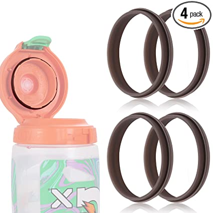 4pcs Replacement Gasket Compatible with Gatorade Water Bottle, Silicone Lid Seal Replacement for 30 oz Gatorade Gx Bottle Rubber Seal Ring Replacement Accessories Part for 30oz Gatorade GX Pods