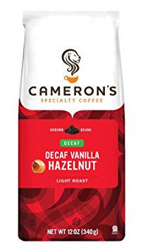 Cameron's Specialty Coffee, Decaf Vanilla Hazelnut, 10 Ounce, Ground Coffee, Bag
