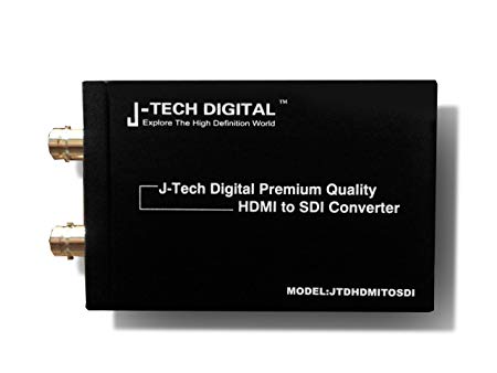 J-Tech Digital Premium Quality HDMI to Two SDI Outputs Converter Support 720P and 1080P (HDMI to SDI)