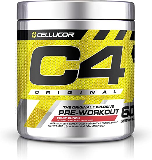 C4 Original Pre Workout Powder Fruit Punch | Sugar Free Preworkout Energy Supplement for Men & Women | 150mg Caffeine   Beta Alanine   Creatine | 60 Servings