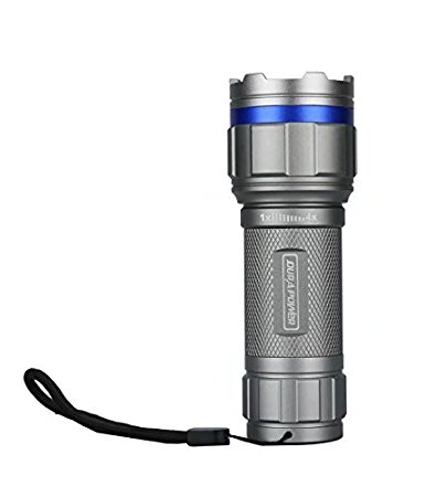 Durapower Rechargeable Heavy Duty 800 Lumen Cree LED Flashlight Torch Adjustable Focus 5 Light Modes Waterproof With Tail Rope