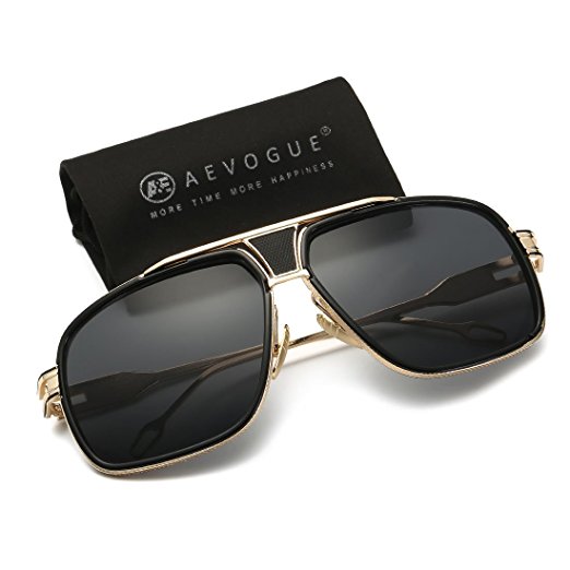AEVOGUE Aviator Sunglasses For Men Goggle Alloy Frame Brand Designer AE0336
