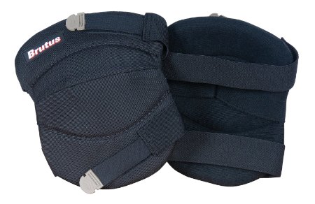 Brutus 79637BR Contour Washable Knee Pads for Hard and Soft Surfaces with Velcro Strap