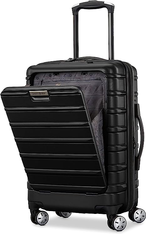 Samsonite Omni 2 PRO Hardside Expandable Luggage with Spinners | Midnight Black | Carry-on