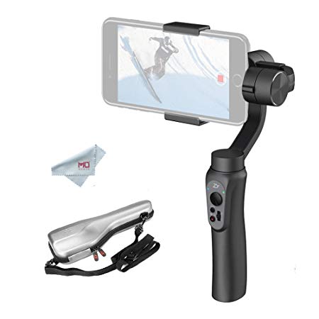 Zhiyun Smooth-Q 3-Axis Handheld Stabilizer Gimbal for Gopro and Smartphone, i.e. iPhone 7 Plus 6 Plus Samsung S7 S6, w/Wireless Control, Vertical Shooting, Face Tracking
