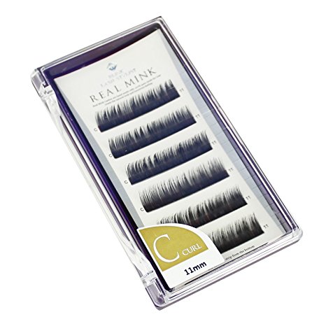Blink Lashes 100% Real Mink Fur Lashes C 11MM Curl For Eyelash Extension