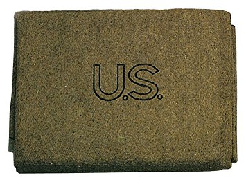 Rothco Us Stamped 70% Wool Blanket - Olive Drab