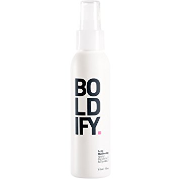 BOLDIFY Thickening Spray - Get Thicker Hair in 60 Seconds - Stylist Recommended - Instant Volumizing, Texture and Thickness for All Hair Types - For Women and Men - 4 Ounce