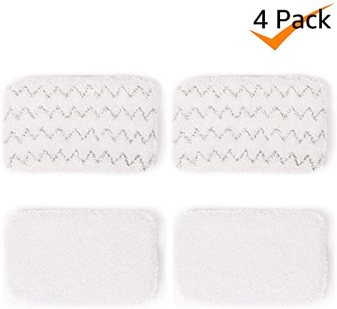 Bonus Life Steam Mop Pads 1252 for Bissell Symphony Steam Mop 1132 1132K 1132P 1132R 1132X 1530 1543 1543T 1632 1652, 4 Pack