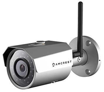 Amcrest ProHD Outdoor 3-Megapixel (2304 x 1296P) WiFi Wireless IP Security Bullet Camera - IP67 Weatherproof, 3MP (1080P/1296P), IP3M-943S (Silver)