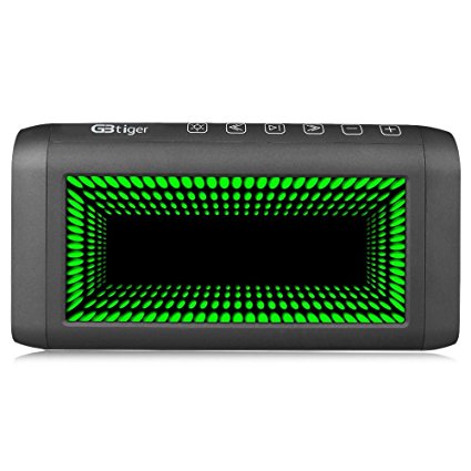 GBtiger Portable Wireless Bluetooth 3.0 Speaker Stereo SoundBox with Hands-free Microphone/ TF Card Music Playing/ Volume Control (Black-BS - 1025)