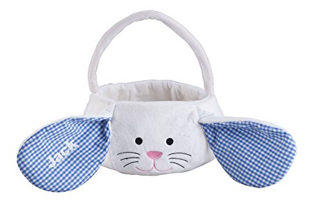 Personalized Blue Bunny Easter Basket