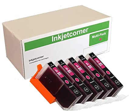 Inkjetcorner Compatible Ink Cartridge Replacement for CLI-221M CLI-221 Pixma iP3600 iP4600 iP4700 MP560 MP620 MP640 MX860 MX870 (Magenta, 5-Pack)