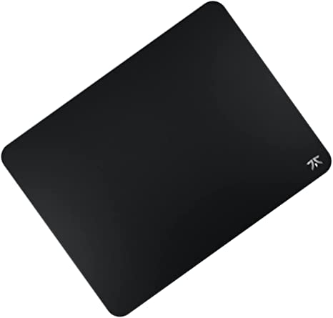 Fnatic DASH L Pro Gaming Mouse Mat for Esports with Stitched Edges and Anti-Slip Rubber Base, Fast Surface (Size L, Black, Hybrid Fabric) - 487 x 372 x 3mm