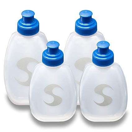 Synergy Running Water Bottles (4-Pack) (6oz/9oz 4-Pack, Blue)