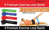 Best Exercise Resistance Loop Bands-Set of 4 Strength Performance Bands-Great for Physical Therapy-Fitness Theraband Stretch-Elastic Power Weight Band-Cool Christmas Gift Idea for MenWomenDad or Mom