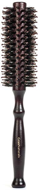 Boar Bristle Round Styling Hairbrush - Roll Hair Brush for Women and Men to Style, Curl and Dry Hair