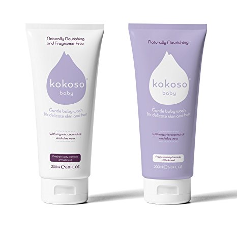 Kokoso Baby Wash for Skin and Hair – Organic and Delicate (Softly Scented)