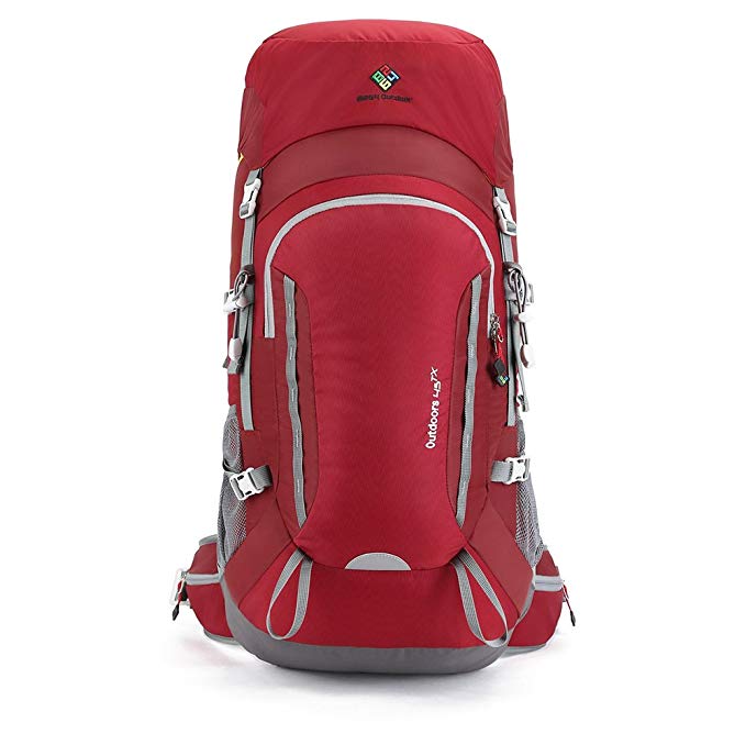 Camel 45L Internal Frame Backpack High-Performance Backpack for Backpacking Outdoor Hiking Travel Climbing Camping with Rain Cover