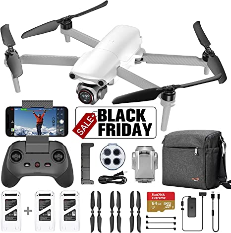 Autel Robotics EVO Lite Plus Premium Bundle, 1-Inch CMOS Drone with 6K HDR Camera, F2.8 - F11 Aperture, 4K/60fps & 6K/30fps Video, 40 Min Flight Time, 3-Way Obstacle Avoidance, 12Km (7.4 Miles) HD Transmission, No Geo-Fencing 3 Batteries EVO Lite  Fly More Combo (White)