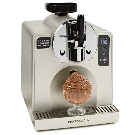 Nostalgia FDM1 Soft Serve Ice Cream & Frozen Dessert Machine, Stainless Steel