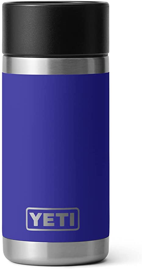 YETI Rambler 12 oz Bottle, Stainless Steel, Vacuum Insulated, with Hot Shot Cap