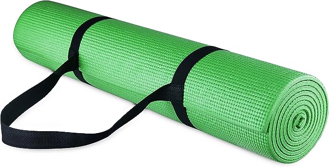 BalanceFrom GoYoga All Purpose High Density Non-Slip Exercise Yoga Mat with Carrying Strap