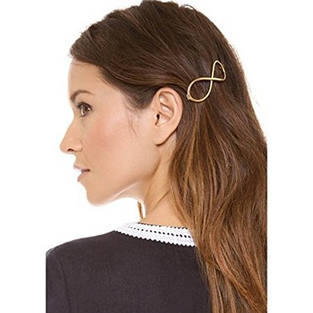 Sankuwen® Infinity Gold Barrette Hairpin Women Positive Clip Headband