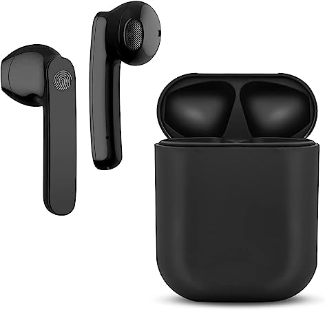 Wireless Earbuds, Bluetooth Headphones with Microphone, IPX7 Waterproof, 35H Playtime, High-Fidelity Stereo Earphones,with Wireless Charging Case, for iOS/Android,Running/Fitness/Work - Black