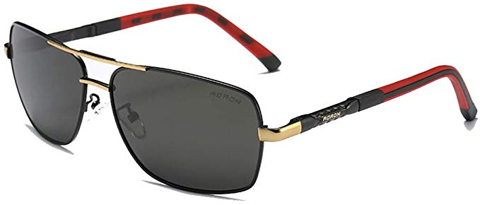 AORON Polarized Mens Sunglasses,Outdoor Driving Sunglasses for Men,AL-MG Frame Sunglasses 100% UV Protection