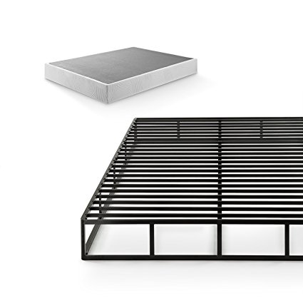 Zinus 9 Inch Quick Lock High Profile Smart Box Spring / Mattress Foundation / Strong Steel Structure / Easy Assembly, Queen