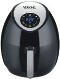 Versonel VSLAF15TS Smart Health Digital LCD Touch Screen Air Fryer with Smart Air Technology Black