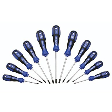 Wiha 45597 3K Screwdriver Set, Torx, T6-T40, Ergo Series, 11 Piece