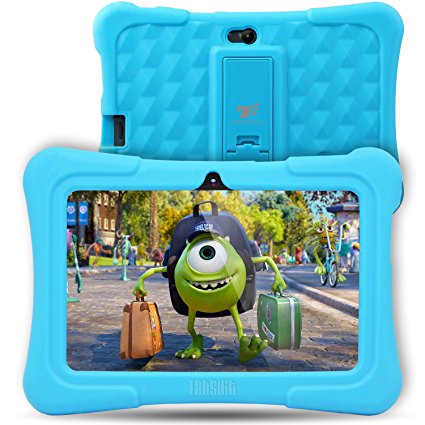 Dragon Touch Kids Tablet 7 inch Kidoz Pre installed with Bonus Disney Games App and Audio Book -- GMS Certified-Blue