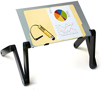 MyDeal Products QuickLIFT Podium Portable Lectern Desktop Stand for Office / Conference with Adjustable Height for Reports / Books / PC ! Includes Stylus