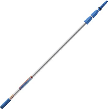 Unger Professional Connect & Clean 6-16 Foot Telescoping Extension Multi-Purpose Pole with Removable Cone, Window Cleaning, Dusting, Painting